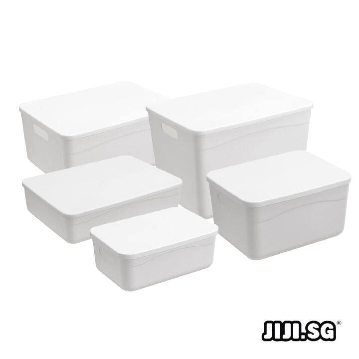 (JIJI.SG) CHANTAE Stackable Storage Box / Cover / Container / Organiser / JT Lazada Singapore