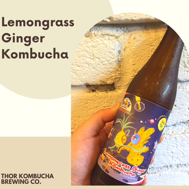 Lemongrass Ginger Thor Kombucha 330ml Lazada