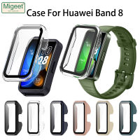 Migeet ฝาครอบป้องกันสำหรับ Huawei Band 8คลุมเต็ม TPU ปกป้องหน้าจอเปลือกกรอบสำหรับ Huawei Band 8 Bumper