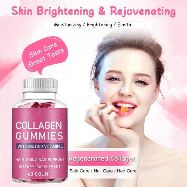 VIVINICE Collagen Gummy Bear Mixed Gelatinous Candy Good for Hair Skin