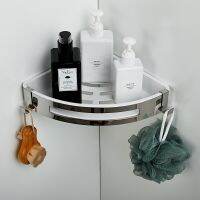 ∋™✆ Shower Caddy Basket ShelfSUS 304 Stainless Steel Shower Organizer Wall Mount with 2 Hooks Large Capacity and Heav