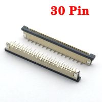 10pcs 1mm Pitch 30 Pin Vertical Type Ribbon Flat Connector Socket FPC FFC Flat Cable Connector 30P Wires  Leads Adapters