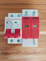 DC Circuit Breaker USOLA 32A + DC Surge Protector USOLA (เบรกเกอร์ DC 32 แอมป์+กันฟ้า) ใช้กับงานโซล่าเซลล์ แพ็คคู่ ประหยัด