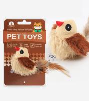 F-[? พร้อมส่ง] นกมีเสียง Interactive Cat Toys ของเล่นแมว ตุ๊กตารูปสัตว์พร้อมเสียงร้อง ตุ๊กตาแมว