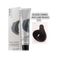 Elgon 10 Min hair color cream 60ml + Elgon Oxi cream 6% (60ml refill) สีย้อมผมปกปิดผมขาวสูตรส่วนผสมเคราติน ให้การปกปิดผมขาวพร้อมสอบสีที่ดูสดใส ภายใน 10 นาที