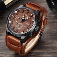 {Miracle Watch Store} ZIKO CURREN นาฬิกาสำหรับผู้ชายแฟชั่นควอตซ์นาฬิกากันน้ำหนัง W0136