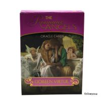 【คุณภาพสูง】Folღ The Romance Angels Oracle การ์ดอ่านหนังสือภาษาอังกฤษ 44 การ์ด