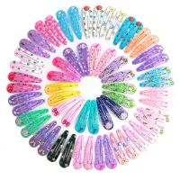 [hot]☬▬☽  30/40Pcs/Set Cartoon Animals Fruit 5 cm Hairpins Children Hair Barrettes Headband Kids Accessories