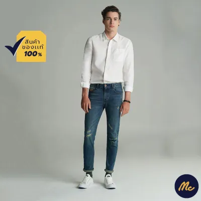 Mc Jeans กางเกงยีนส์ผู้ชาย กางเกงยีนส์ ขาเดฟ ริมแดง (MC RED SELVEDGE) สียีนส์ ทรงสวย ใส่สบาย MASZ036
