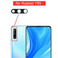 2ชิ้นสำหรับ Huawei Y9s กระจกกล้องมองหลังเลนส์กระจกกล้องถ่ายรูปด้านหลังสำหรับ Huawei Y9s พร้อมกาว3เมตรอะไหล่ซ่อม