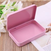 Pink Storage Case Organizer  Small Metal  For Currency Money Candy Key Eye Shadow Portable Gift Box Storage Boxes