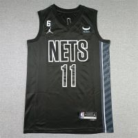 Season 23 Brooklyn Nets No.11 Black Embroidery Basketball Jersey Irving Shirt Basketball Vest