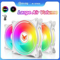 RYRA 120mm RGB Fan Chassis Cooling Fan Desktop Computer 4pin PWM CPU Cooling Fan Lighting Radiator Cooler Heatsink PC Accessorie