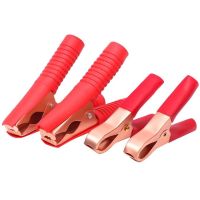 50A Red Black 80mm Crocodile Car Caravan Van Battery Test Lead Clips Best Promotion Alligator Clips Connector Plug Power