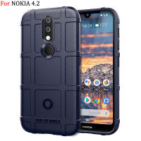 ทนทานโล่ปกหลังสำหรับNOKIA 4.2 Soft TPUโทรศัพท์กรณี 360 ° เต็มร่างกายป้องกันโทรศัพท์เชลล์ไม่ลื่นปลอก