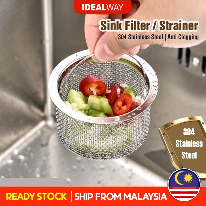 Idealway Bekas Penapis Sinki | Sink Filter Strainer Drain Stainless ...