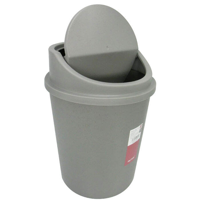 5L Trash Can with Swing Lid Recycling Waste Trash Bin for Kitchen