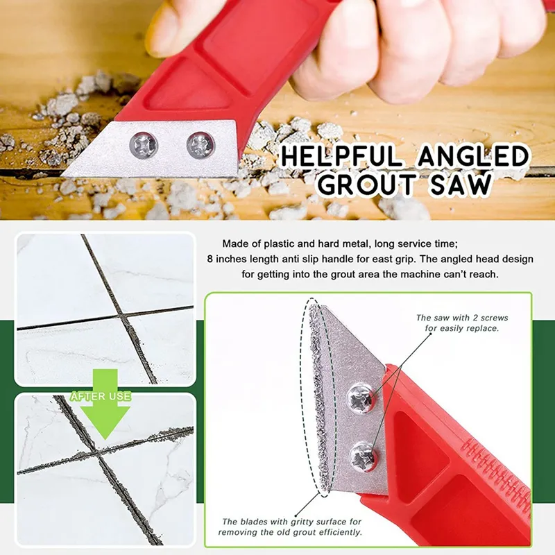 Grout Remover Tool Hand Caulking Removal Tool Steel Head Grout