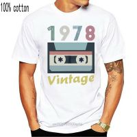 Men T Shirts 1978 Birthday Retro Vintage 40th Year Old Mixtape Shirt Birthday GiftCartoon t shirt  Unisex New tshir