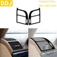 สำหรับ Benz E Class W211 2003-2009อุปกรณ์เสริมรถสีดำภายในเครื่องมือ Air Outlet Trim สติกเกอร์พลาสติกตกแต่ง