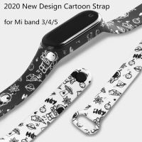 cartoon strap of Xiaomi Mi Band 5 4 6 3 Strap Fashion Soft Silicone strap band 4 5 3 Bracelet Wristband For xiomi band 5 6 strap Smartwatches