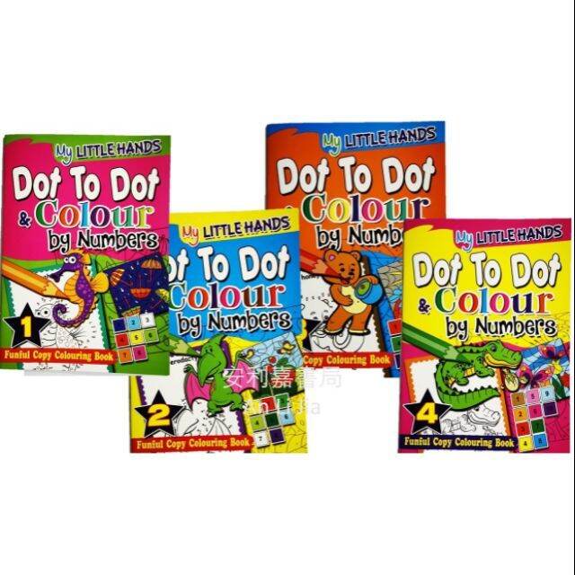 My Little Hands Dot To Dot And Colour By Numbers Series Lazada 5128