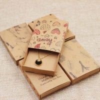 ☂❄♨ 1/10pcs 22Styles Jewelry Packaging Box DIY Handmade Paper Wedding Festival Souvenirs Necklace Earring Bracelet Candy Gift Case