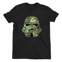 เสื้อยืดลําลอง แขนสั้น พิมพ์ลายกราฟิก Star Wars Camo Storm Trooper โอเวอร์ไซซ์ Diy  FS7S