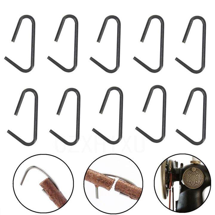 10 Pcs 5/16 Inch Leather Belt Hooks Belt Treadle Parts for Old Style