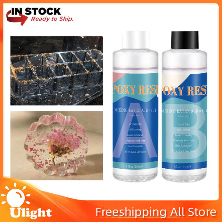 Ulight Art Epoxy Resin Crystal Clear Kit Part Ab Glue Casting And