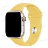 สายซิลิโคนสำหรับสายคาด Apple Watch 45มม. 41มม. 44มม. 40มม. 49มม. 42มม. 38มม. สร้อยข้อมือกีฬา Corirea Watch Series 8 7 Se 6 5 4 3สาย