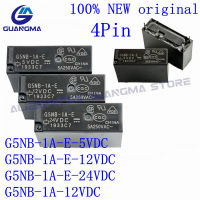 10pcs 100 ใหม่ G5NB-1A-E-5VDC G5NB-1A-E 12VDC G5NB-1A-E-24VDC G5NB-1A DC5V 24VDC 4Pin 5A 250VAC รีเลย์12V 24V