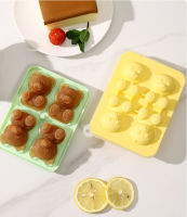 Little Teddy Bear Shape Ice Cube Silicone Mold Household Ice Cream Ice Box Silian Little Bear Ice Block Mold Ice Cube Mold Creative Ice Cube Mold Bear Ice Cube Mold