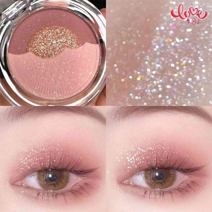 lanla-พร้อมส่ง-ถูกสุด-ของแท้-อายแชโดว์-สามสี-อายแชโดว์กลิตเตอร์-พาเลทอายแชโดว์