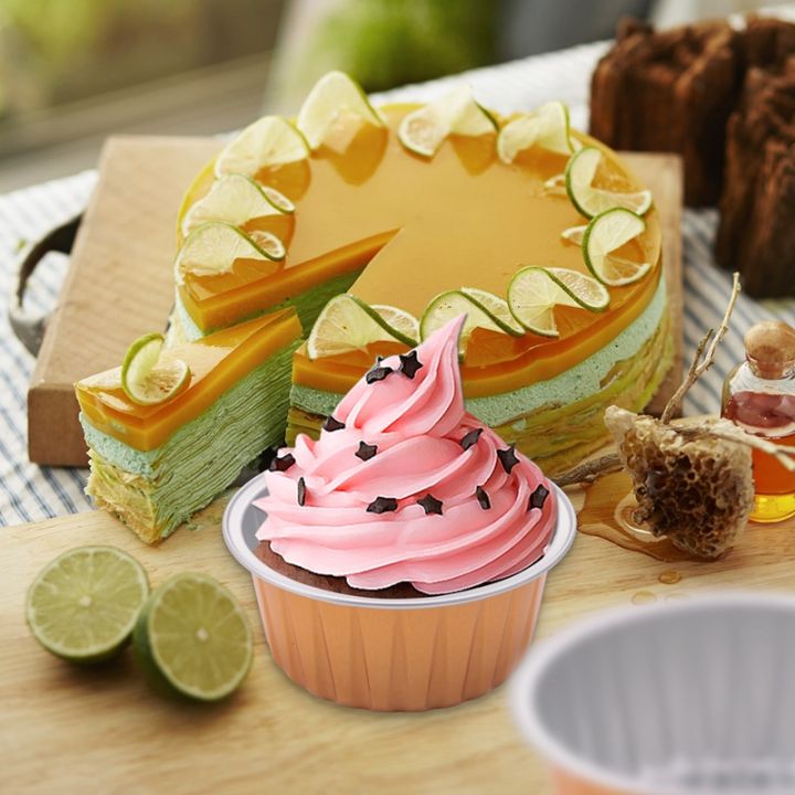 dessert-cups-with-lids-gold-aluminum-foil-baking-cups-holders-cupcake-bake-utility-ramekin-clear-pudding-cups
