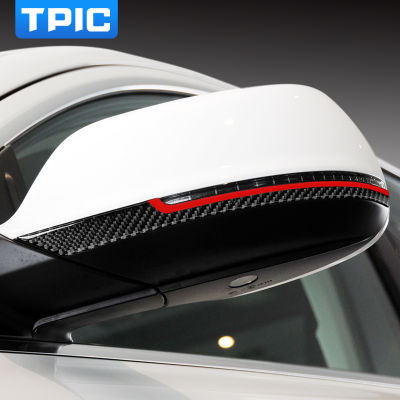TPIC Car Modification Accessories Exterior Carbon Fiber Rearview Mirror Anti-rub Strips Trim Car Stickers For Audi Q5 Q7 SQ5