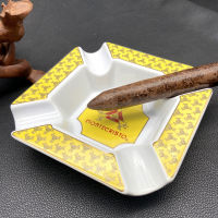 Montecristo Gadgets Classic Ceramic Ashtray Holder Portable 4 Slots Ash Ashtray Gift for Friend