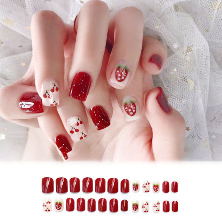 Top 100 những mẫu nail màu đỏ cherry được yêu thích nhất