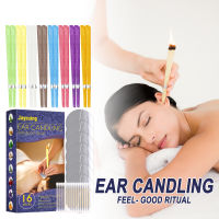 Jaysuing Ear Candle Earwax Cleaning Set Relax Body And Mind Relieve Pressure Ear Care Tinnitus With Plug Ear Candle