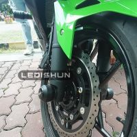 For Kawasaki NINJA 250 NINJA300 Z250 Z300 Motorcycle Front and rear wheels drop ball / shock absorber front axle slider swingarm