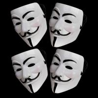 Uhฮาน้ำผึ้งAnonymous Hacker VสำหรับVendetta Master Faceชุดเดรสแฟนซีมาสก์อุปกรณ์ตกแต่งวันฮัลโลวีน