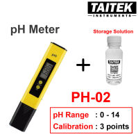 เครื่องวัดคุณภาพน้ำ pH Meter รุ่น PH-02 คาริเบทได้ 3 points 4.00 6.86 9.18