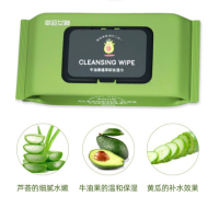 กระดาษเช็ดคราบเครื่องสำอาง 60 แผ่น Avocado Deep Cleansing wipes เช็ดคราบเครื่องสำอางออกอย่างมีประสิทธิภาพ โดยไม่ทิ้งสิ่งตกค้างให้กับผิว