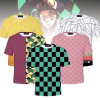 ญี่ปุ่น Anime Demon Slayer Kimetsu ไม่มี Yaiba คอสเพลย์3D พิมพ์เสื้อยืดผู้ชายผู้หญิงเสื้อยืดคู่ Tee