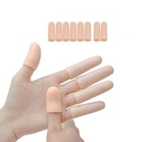 ◇▦❦ 4Pcs Soft Silicone Gel Toe Tube Finger Protector Sleeves Separators Protector for Protect Cracked Skin/Corn/Blisters/Callus