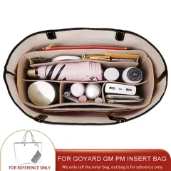 Felt Insert Organizer For Goyad Saint Louis PM GM Tote Bag Travel Makeup  Shaper,Perfect for Luxury Designers' Handbag Inner Bag