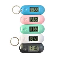 AJOQNU High Quality Digital Electronic Clock Mini LCD Display Small Wall Watch Luminous Key Ring Watch Study Library