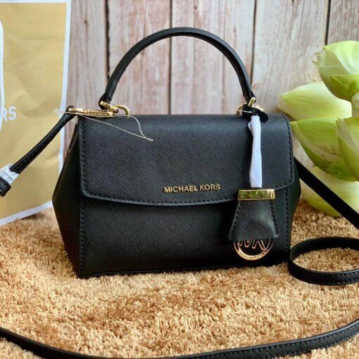 Túi xách Michael Kors Ava XS Black Gold 