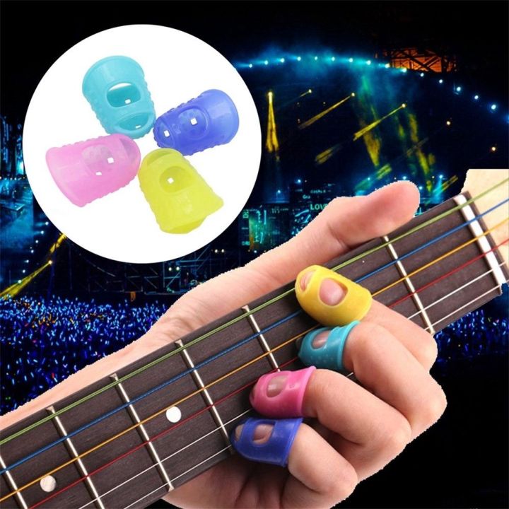 Silicone Finger Guards Guitar Fingertip Protectors For Ukulele