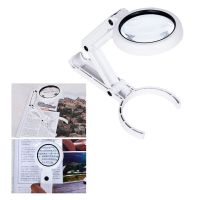 【New-store】 yiyin2068 5X 11X Folding Lamp Loupe Handheld Magnifier With 8 LED Lights,Reading Magnifier for Desktop, Jewelry, Insect, Newspape